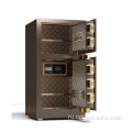 Tiger Safes 2-дверные коричневые 80 см высотой замок отпечатков пальцев